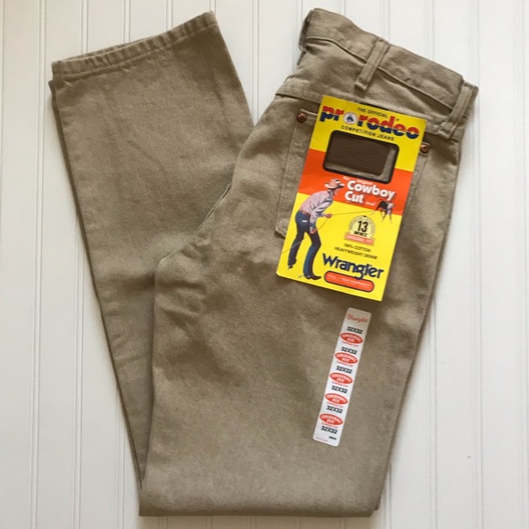 Wrangler Other - WRANGLER “Cowboy Cut”  Vintage Tan Jeans!  32x32